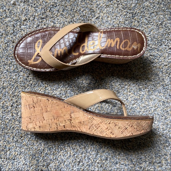 HOST PICK🎉Sam Edelman Cork Platform Wedge Sandal - Picture 5 of 8